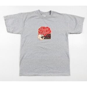 Cincinnati Reds Shirt Men's Medium Gray Short Sleeve Crosley Field Baseball MLB